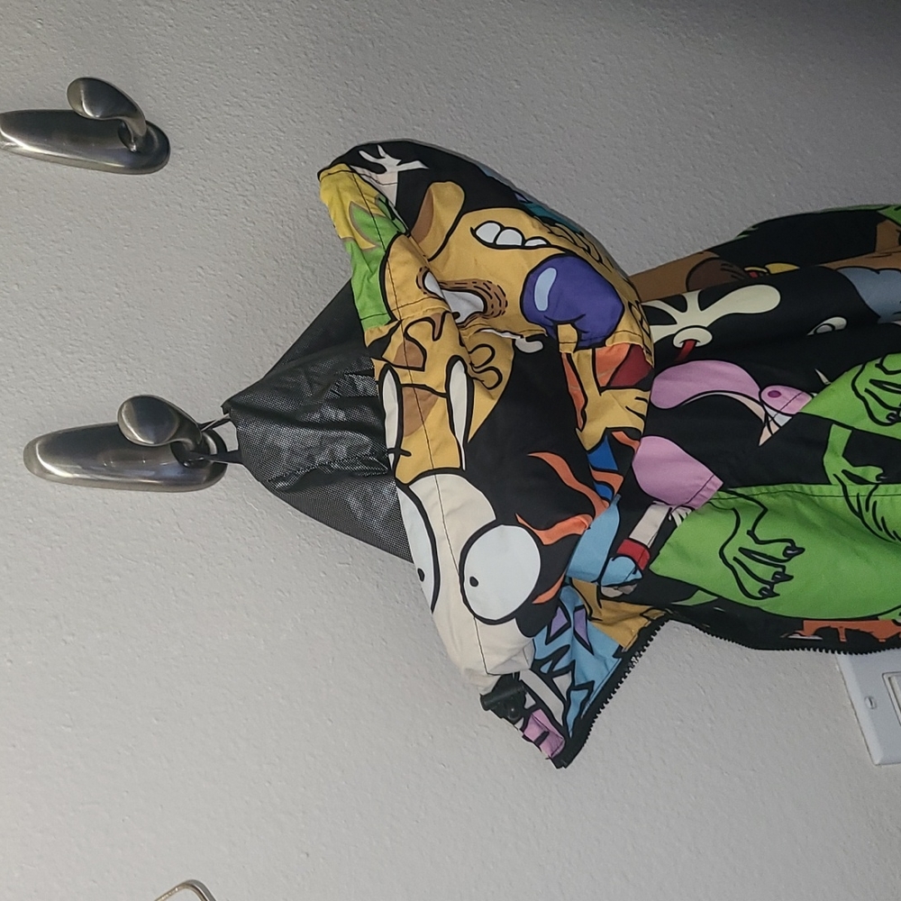 Members Only x Nickelodeon [+ Dolls Kill] Unisex 90s Cartoons Windbreaker Jacket - Picture 14 of 17